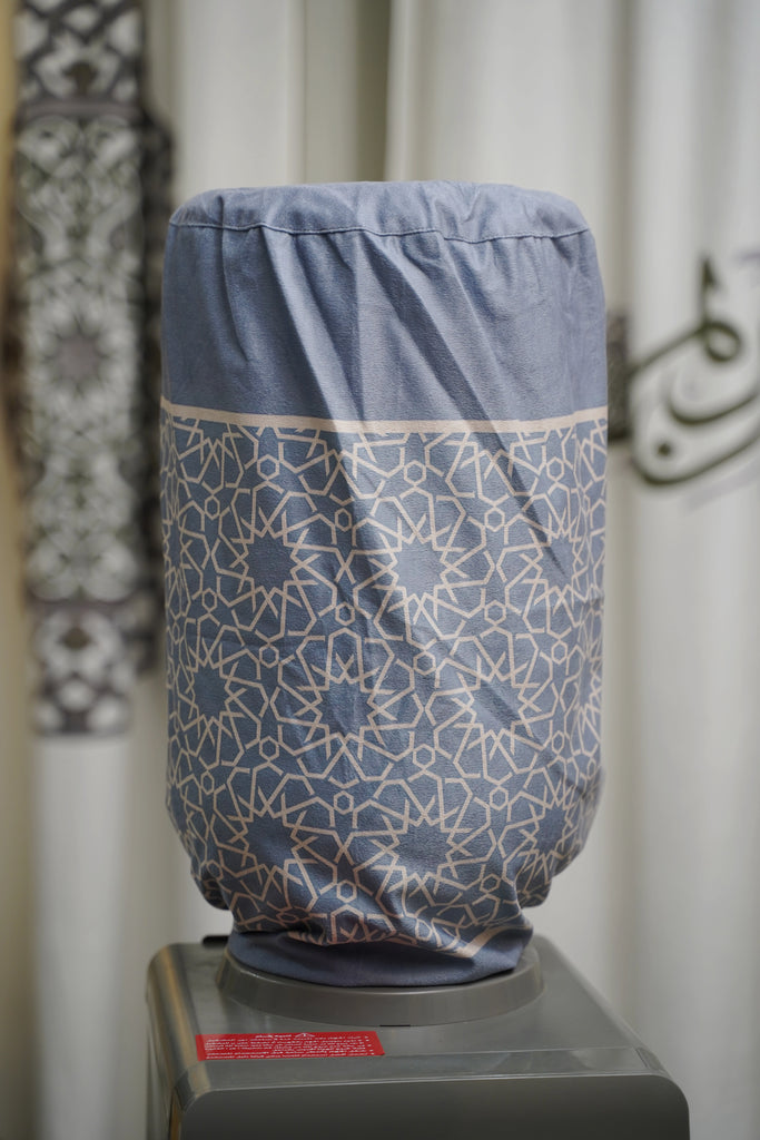 Simple Blue Islamic Pattern Ramadan Cover For Water Dispenser stara worldwide