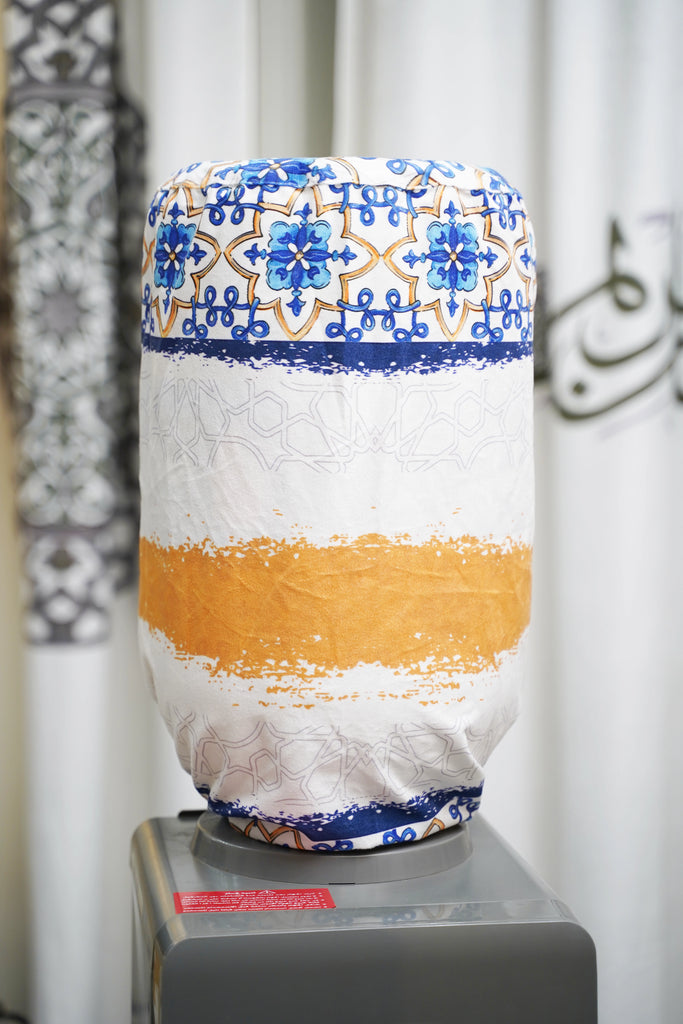 Blue Orange Islamic Tiles Ramadan Cover For Water Dispenser stara worldwide