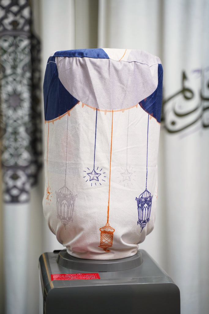 Dark Blue Boho Ramadan Cover For Water Dispenser stara worldwide