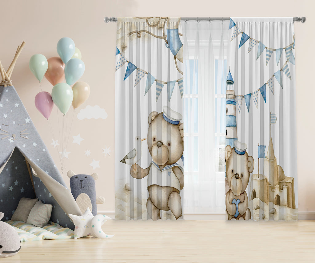 Bear2 Kids Curtains stara