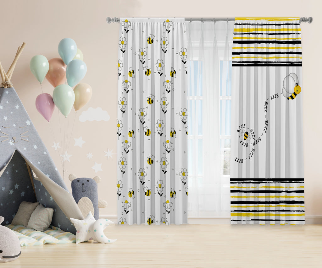 Flower bee Kids Curtains stara worldwide