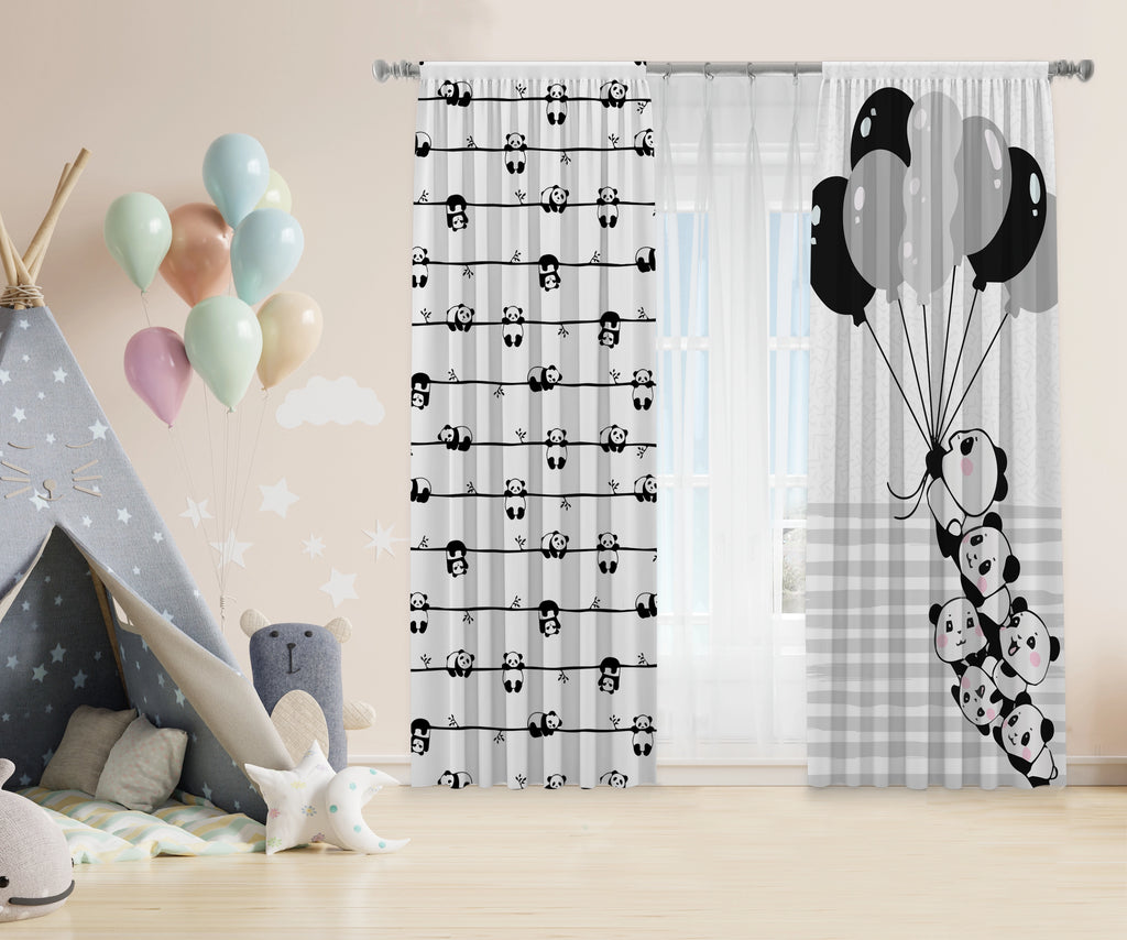 Balloon Bear Kids Curtains stara
