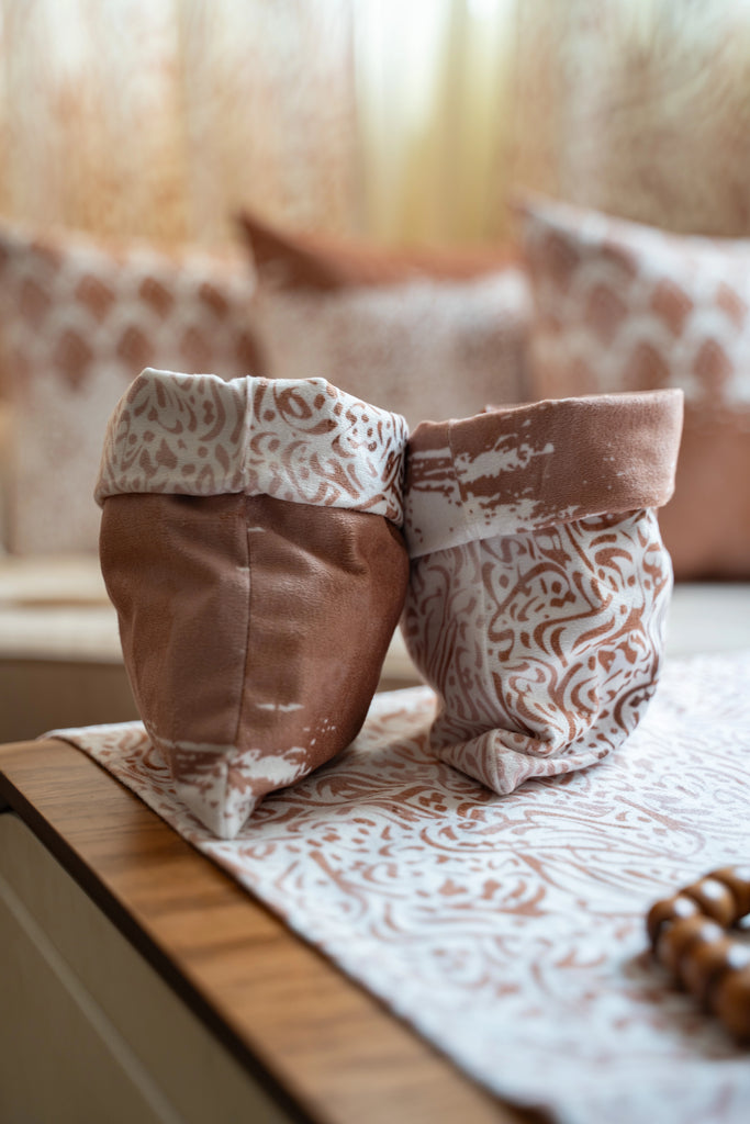 Brown Water Color Arabic Calligraphy Letters Ramdan Decorative Storage Basket stara worldwide