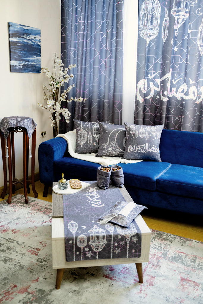 Gray Line Art Lantern Ramadan set stara