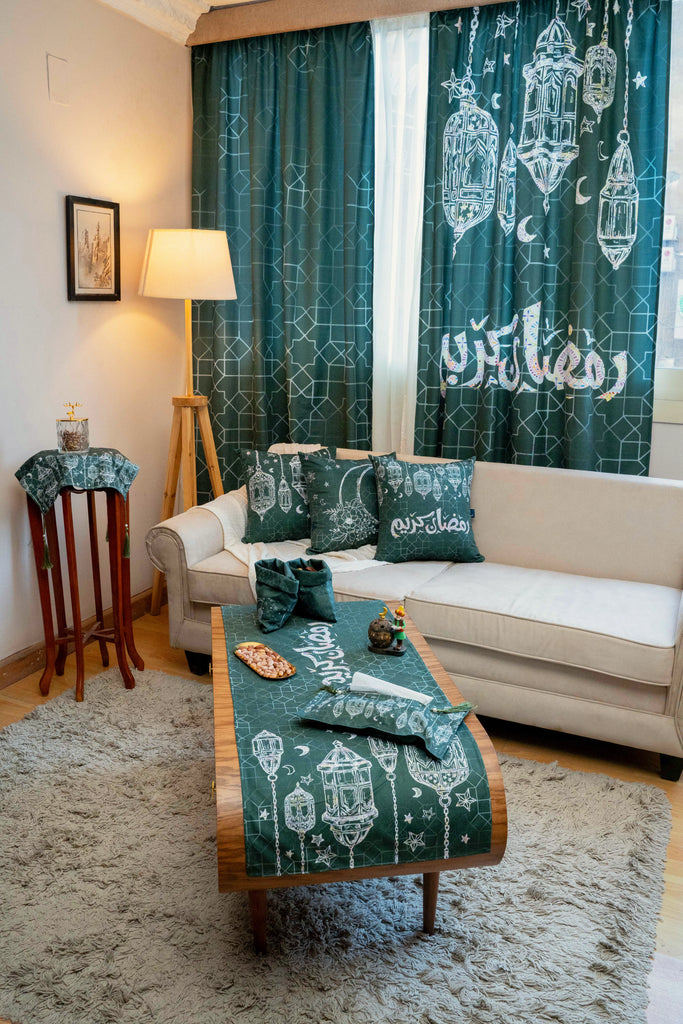 Green Line Art Lantern Ramadan set stara