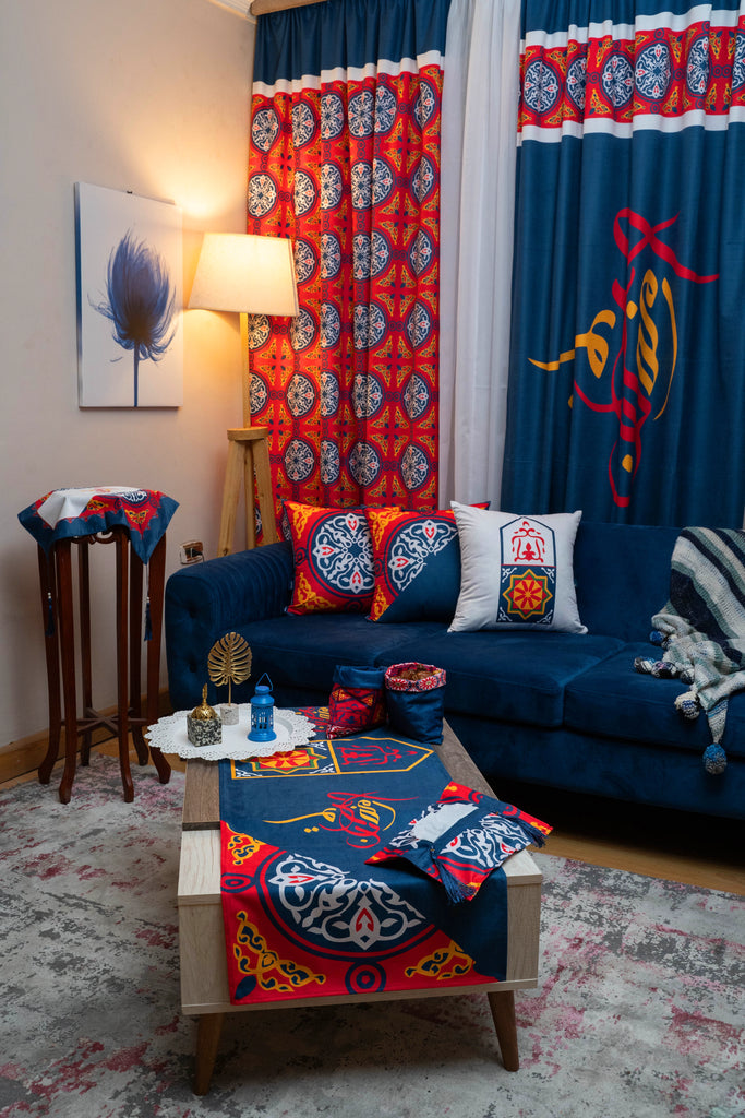 Dark Blue Khayamiya Ramadan set stara