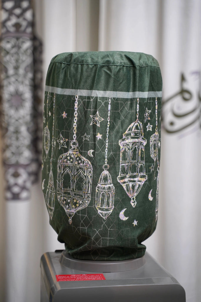 Green Line Art Lantern Ramadan Cover For Water Dispenser stara worldwide