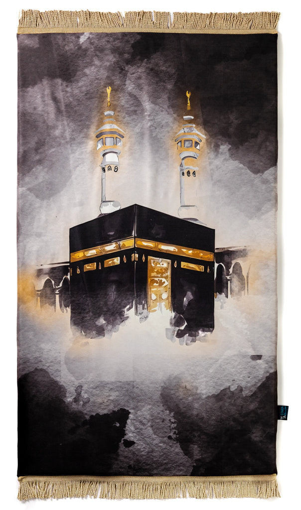 Kabaa Watercolor  Original Prayer Mat stara